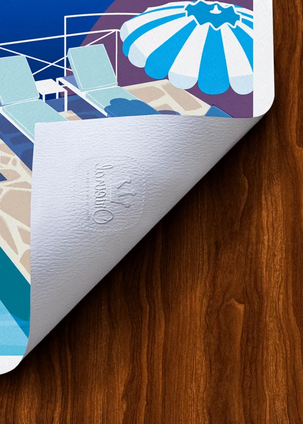 Tampon-418 Affiche Roche rouge Tampon Original Monsieur Z, Tirage d'art,