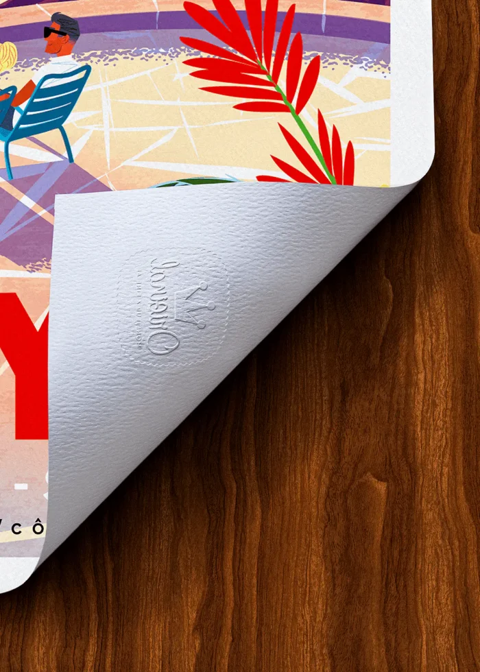 Tampon-419 Affiche Rayol Tampon Original Monsieur Z, Tirage d'art,