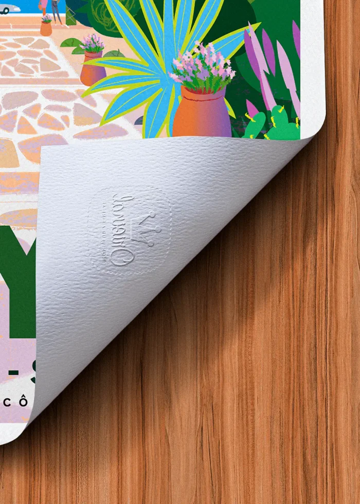 Tampon-420 Affiche Rayol Tampon Original Monsieur Z, Tirage d'art,