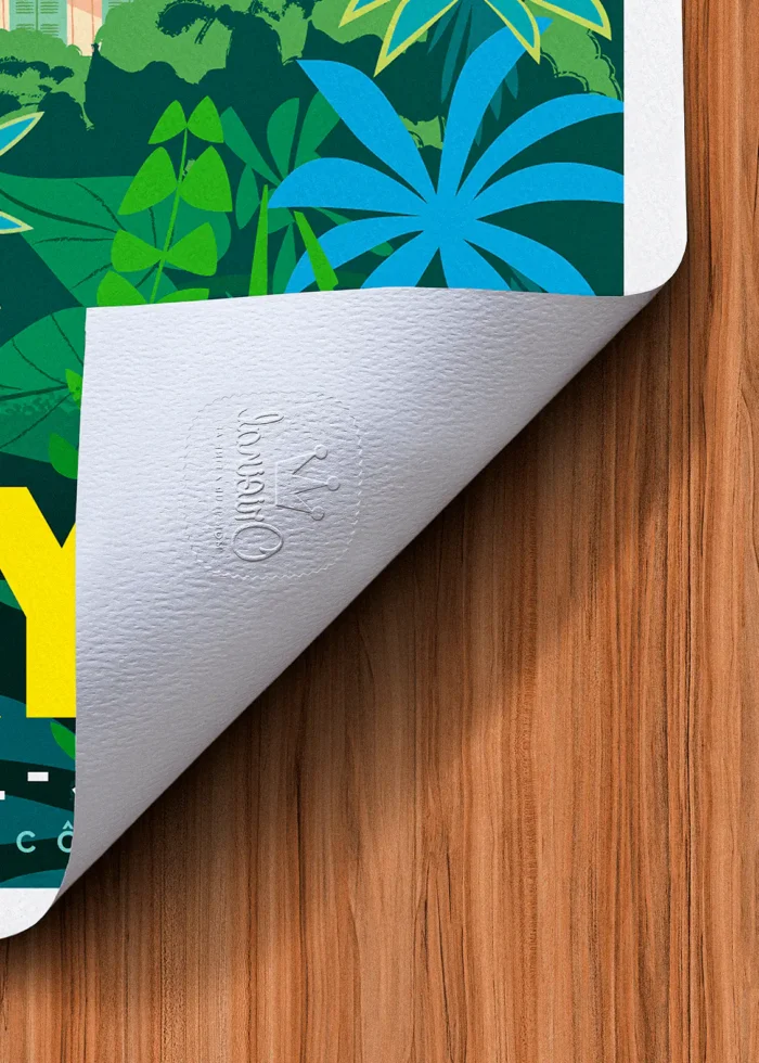 Tampon-421 Affiche Rayol Tampon Original Monsieur Z, Tirage d'art,