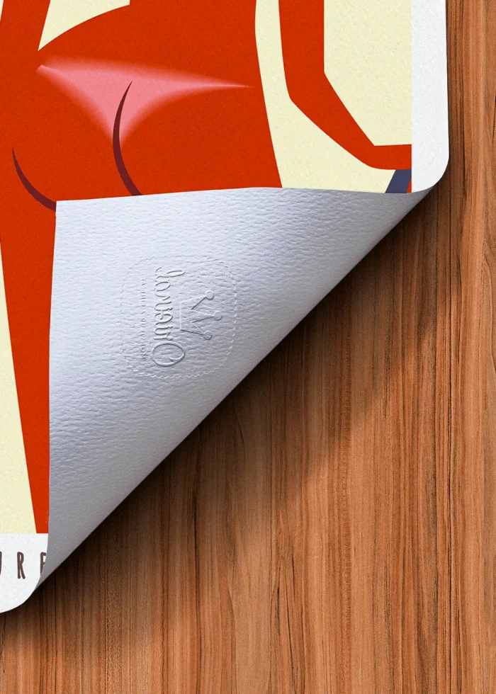 Tampon-423 Affiche Cul nue Tampon Original Monsieur Z, Tirage d'art,