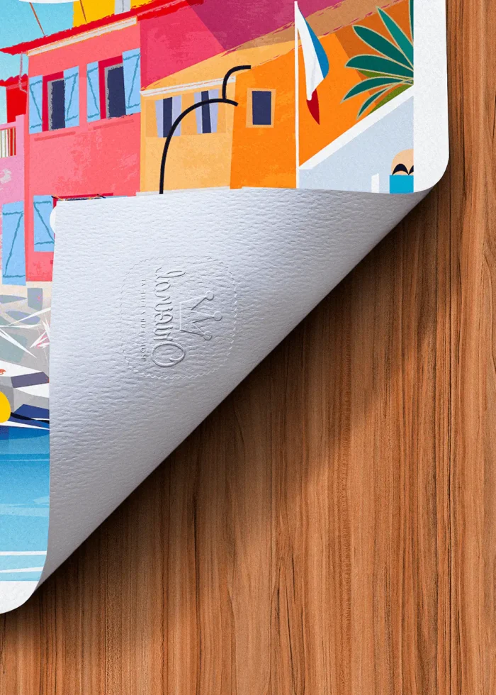 Tampon-424 Affiche Toulon Tampon Original Monsieur Z, Tirage d'art,