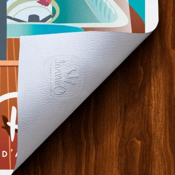 Affiche French Riviera Tampon Original Monsieur Z, Tirage d'art,