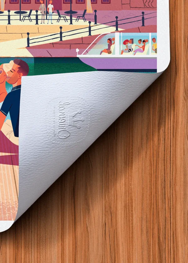 Tampon-430 Affiche Strasbourg Tampon Original Monsieur Z, Tirage d'art,