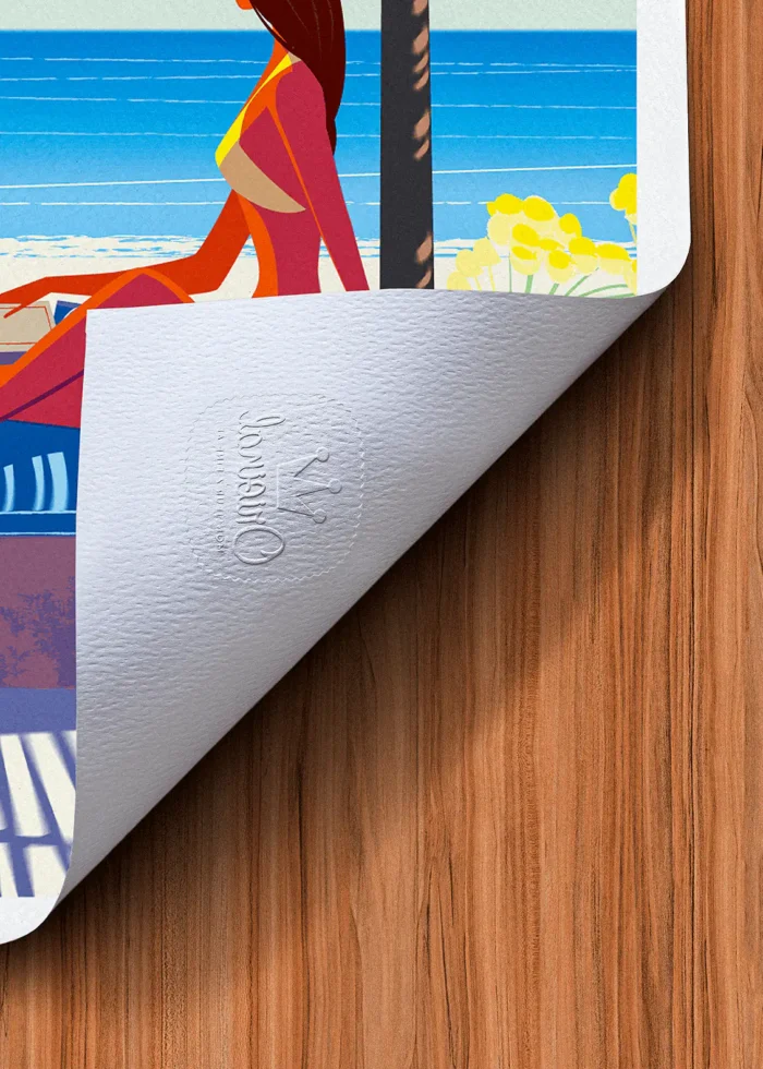 Tampon-433 Affiche Corse Tampon Original Monsieur Z, Tirage d'art,