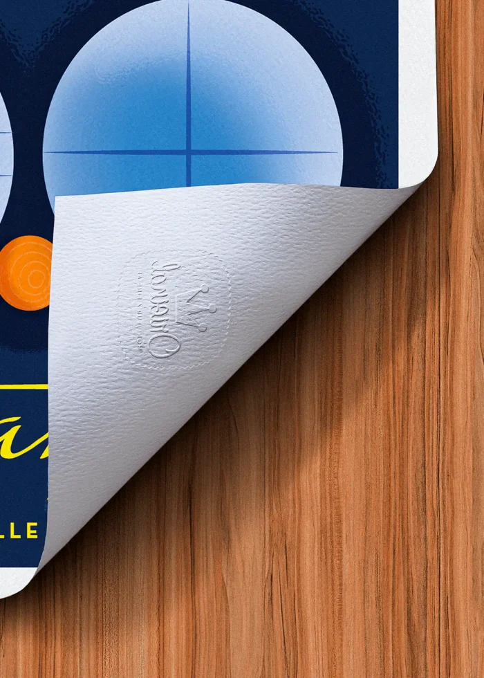 Tampon-435 Affiche Pétanque Tampon Original Monsieur Z, Tirage d'art,