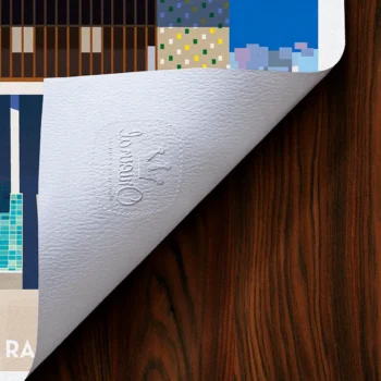 Affiche Marseille cité radieuse Tampon Original Monsieur Z, Tirage d'art,