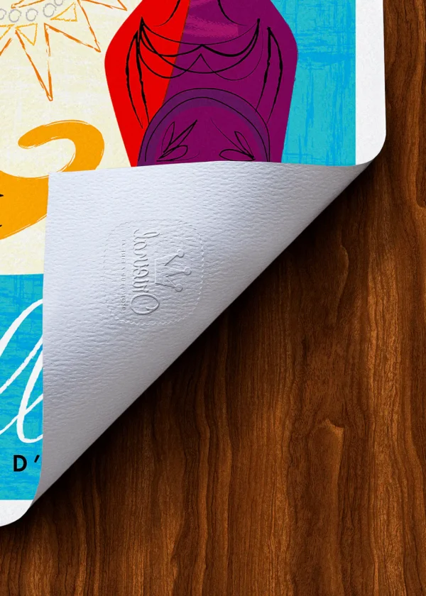 Tampon-437 Affiche Céramique vallaurise Tampon Original Monsieur Z, Tirage d'art,