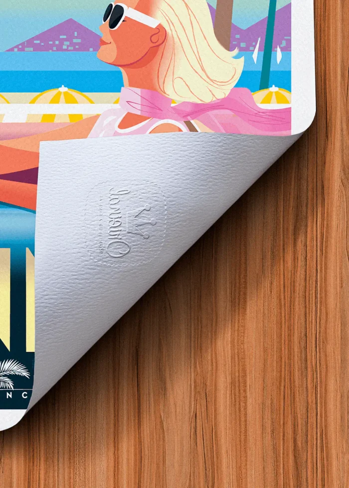 Tampon-441 Affiche Cannes Tampon Original Monsieur Z, Tirage d'art,