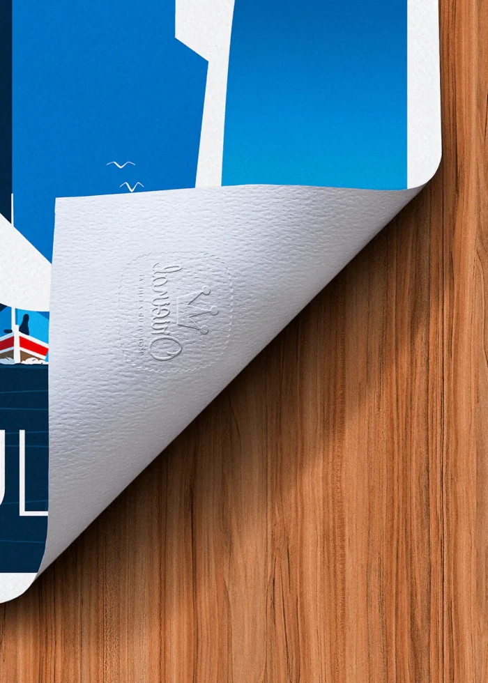 Tampon-445 Affiche Toulon Tampon Original Monsieur Z, Tirage d'art,