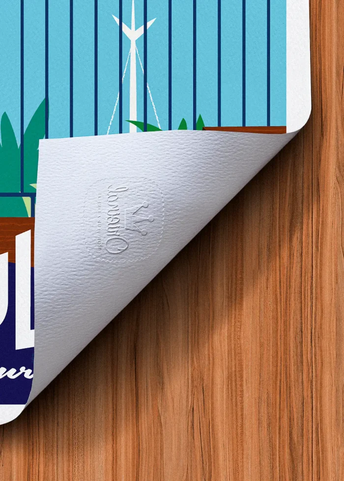 Tampon-449 Affiche Toulon Tampon Original Monsieur Z, Tirage d'art,