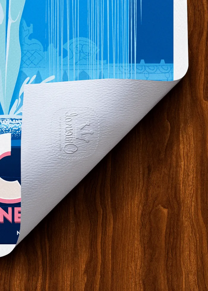 Tampon-450 Affiche Vichy Tampon Original Monsieur Z, Tirage d'art,