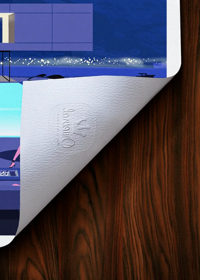 Tampon-451 Affiche Architecture Tampon Original Monsieur Z, Tirage d'art,