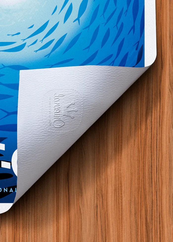 Tampon-453 Affiche port-cros Tampon Original Monsieur Z, Tirage d'art,