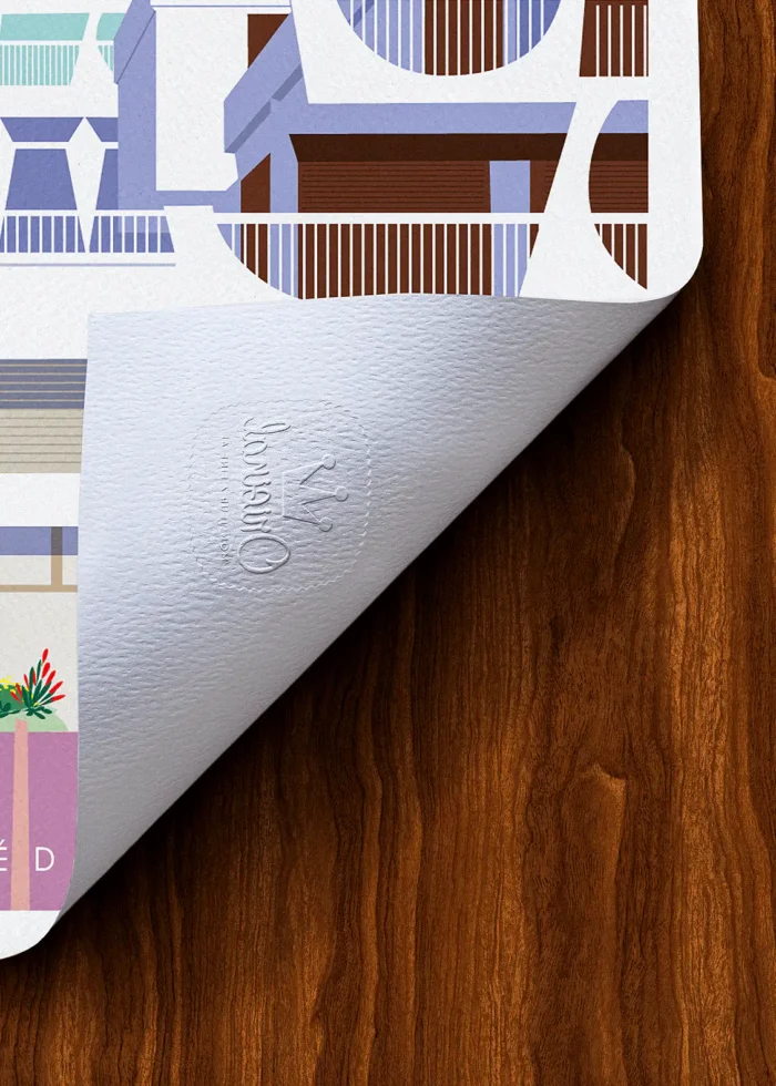 Tampon-458 Affiche la grande motte Tampon Original Monsieur Z, Tirage d'art,