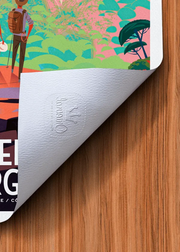 Tampon-461 Affiche la Roquebrune Tampon Original Monsieur Z, Tirage d'art,