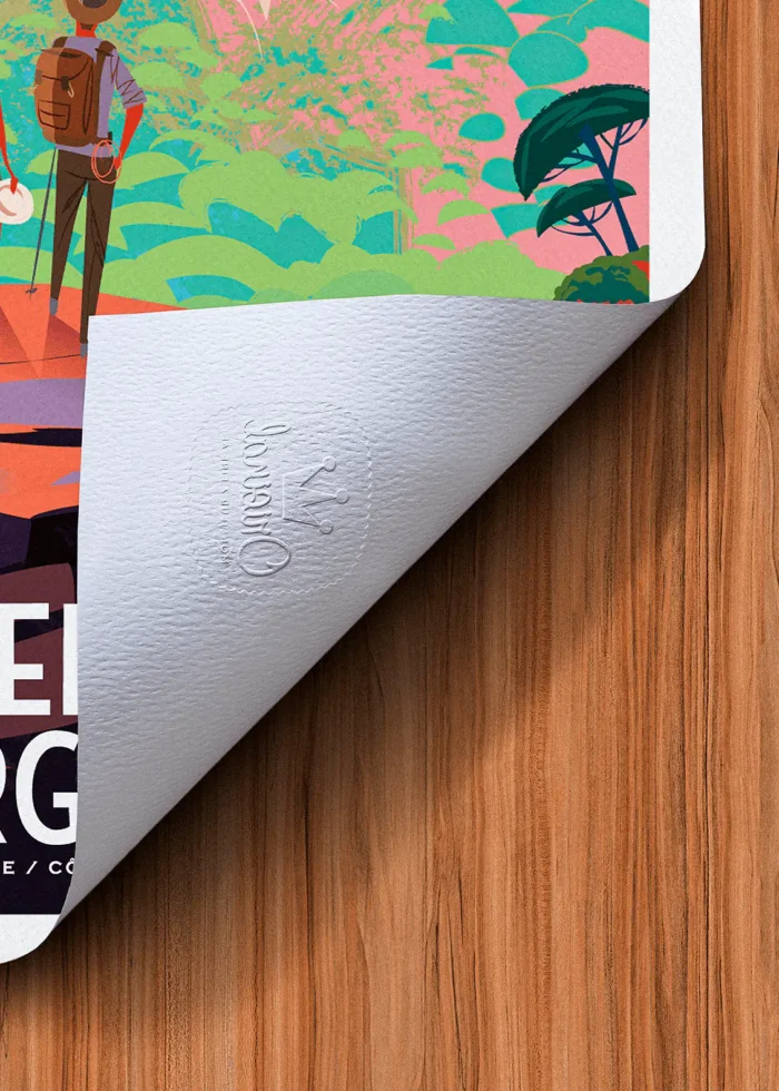 Tampon-461 Affiche la Roquebrune Tampon Original Monsieur Z, Tirage d'art,