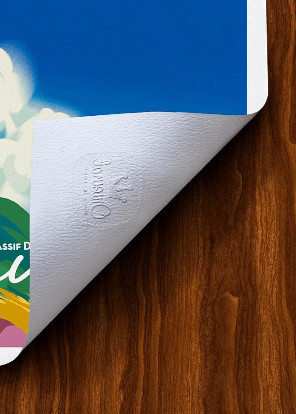 Tampon-463 Affiche Massif des maures Tampon Original Monsieur Z, Tirage d'art,