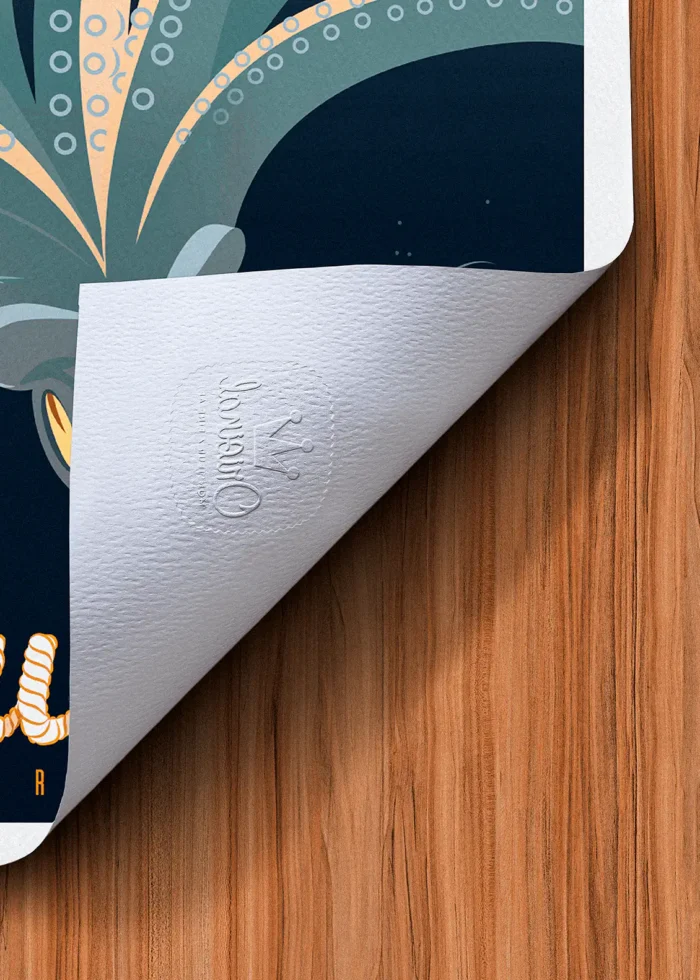 Tampon-464 Affiche Toulon Tampon Original Monsieur Z, Tirage d'art,