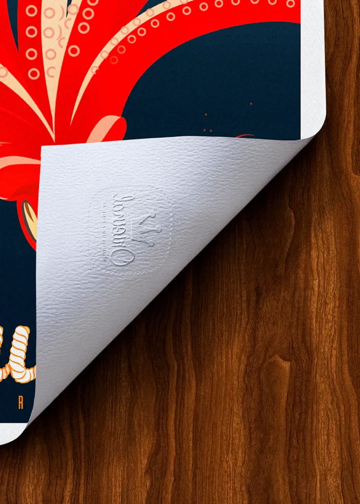 Tampon-465 Affiche Toulon Tampon Original Monsieur Z, Tirage d'art,