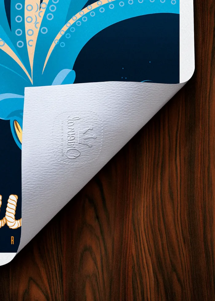 Tampon-466 Affiche Toulon Tampon Original Monsieur Z, Tirage d'art,