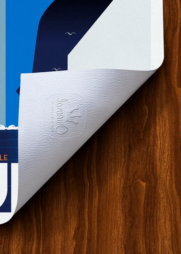 Tampon-467 Affiche Toulon Tampon Original Monsieur Z, Tirage d'art,