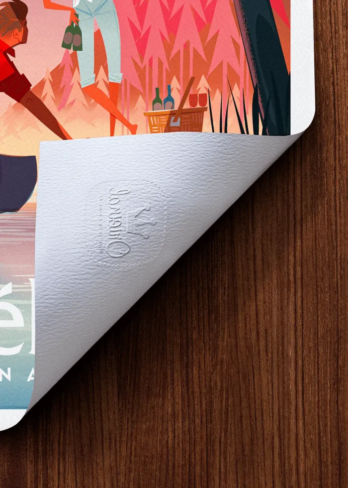 Tampon-471 Affiche québec Tampon Original Monsieur Z, Tirage d'art,