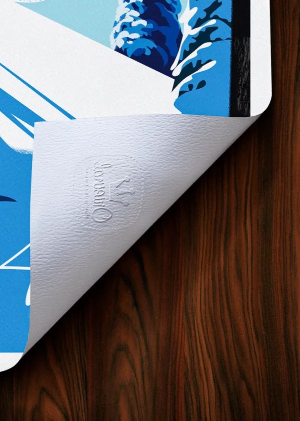 Tampon-473 Affiche Montagne Tampon Original Monsieur Z, Tirage d'art,