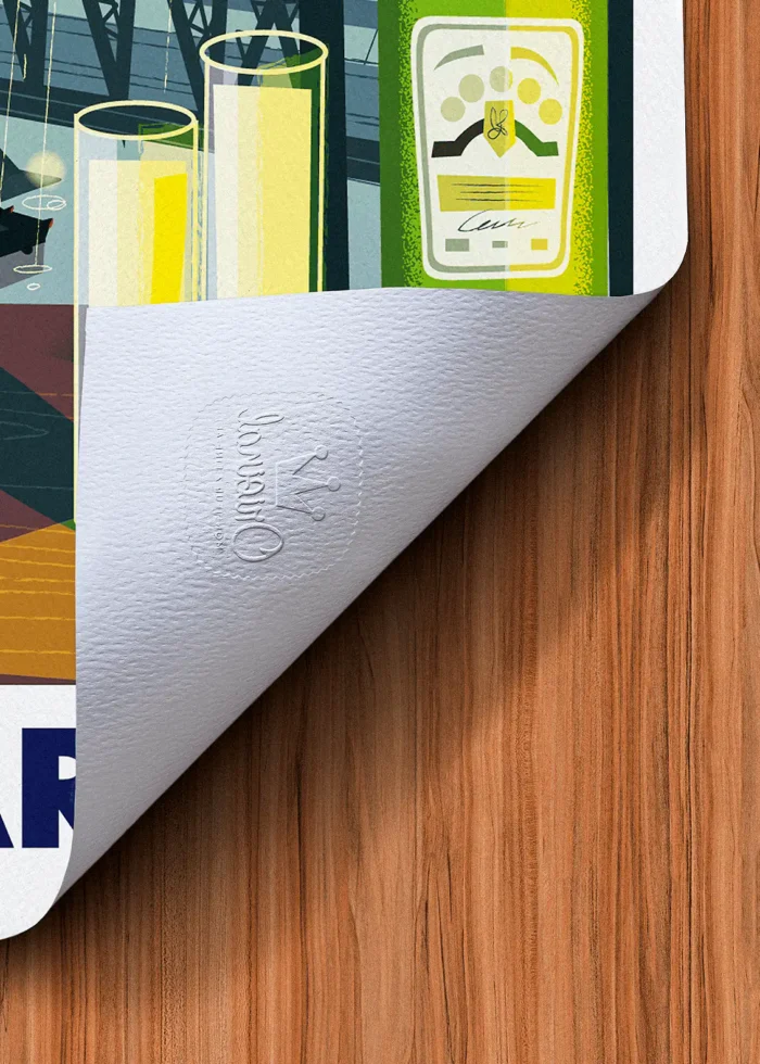 Tampon-475 Affiche paris Tampon Original Monsieur Z, Tirage d'art,