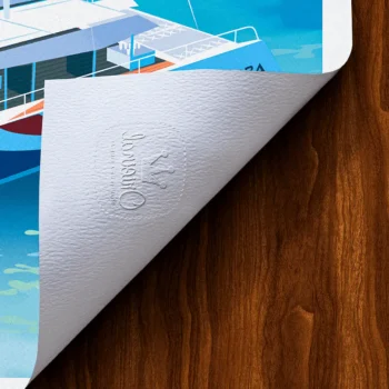 Affiche porquerolles Tampon Original Monsieur Z, Tirage d'art,