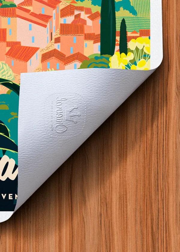 Tampon-483 Affiche Ramatuelle Tampon Original Monsieur Z, Tirage d'art,