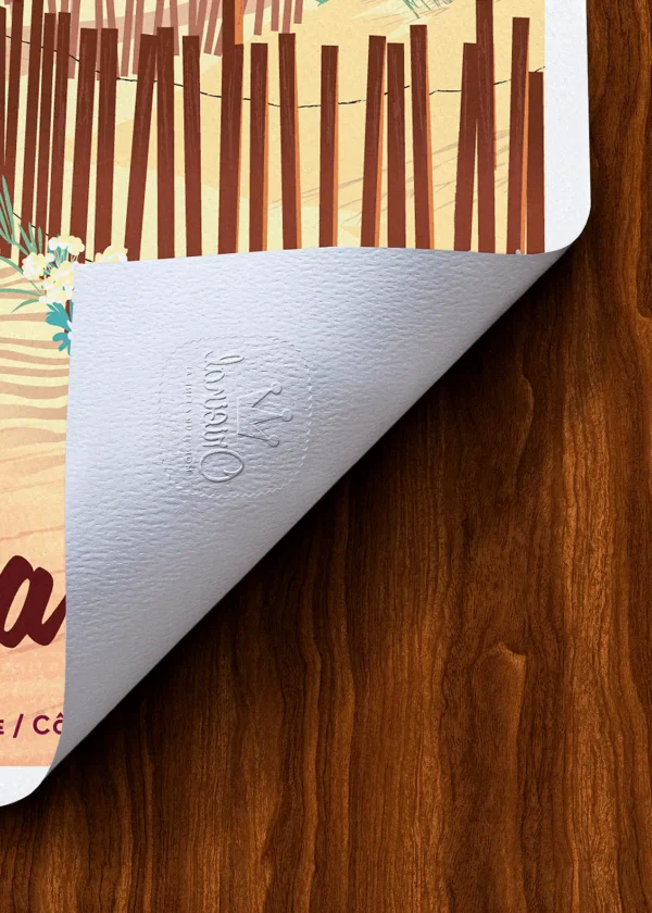 Tampon-484 Affiche Ramatuelle Tampon Original Monsieur Z, Tirage d'art,