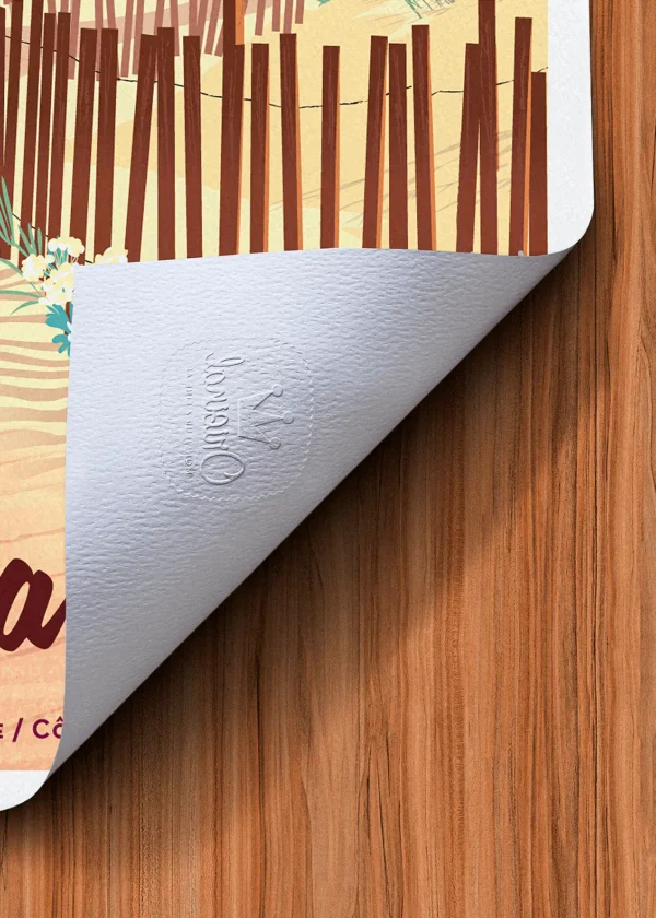 Tampon-485 Affiche Ramatuelle Tampon Original Monsieur Z, Tirage d'art,