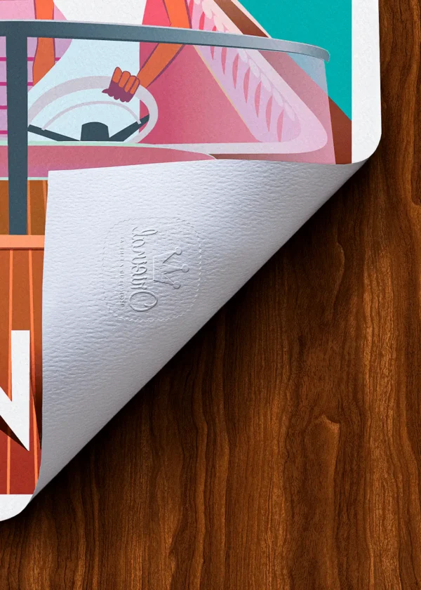 Tampon-486 Affiche Cannes Tampon Original Monsieur Z, Tirage d'art,