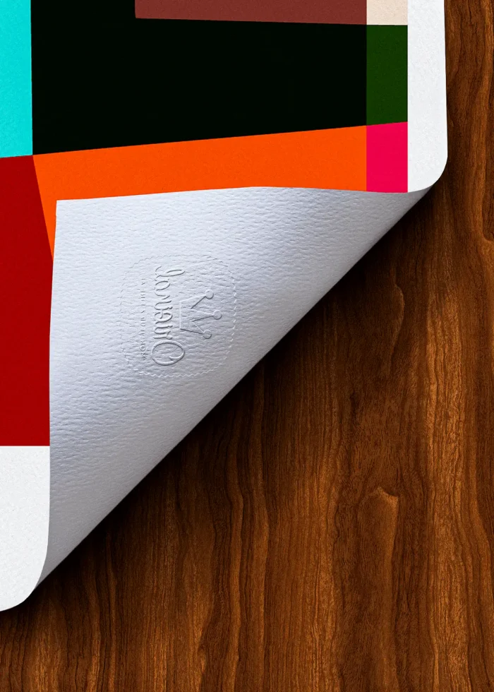 Tampon-487 Affiche abstrait Tampon Original Monsieur Z, Tirage d'art,