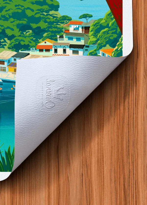 Tampon-490 Affiche Toulon Tampon Original Monsieur Z, Tirage d'art,