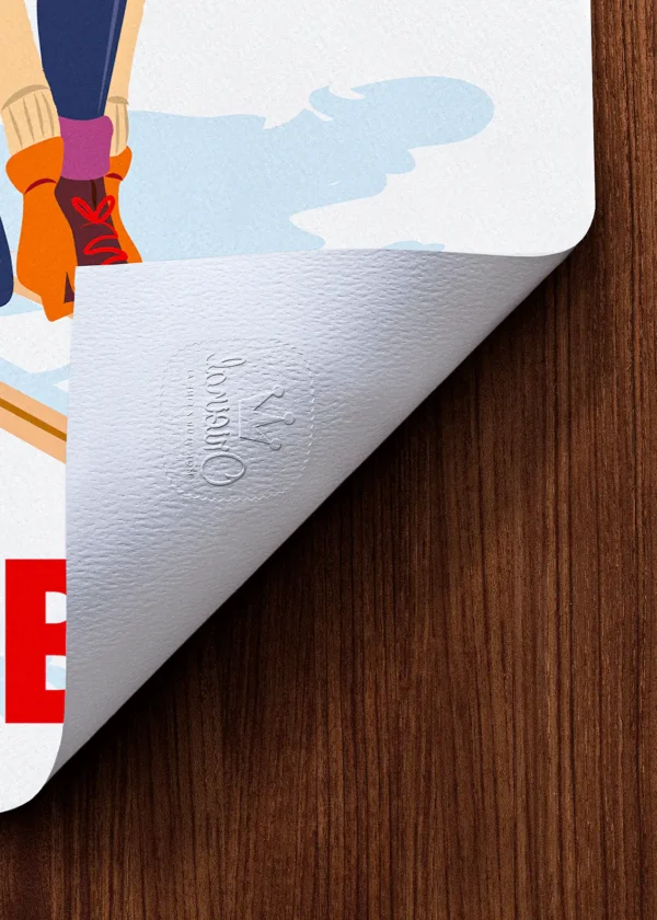 Tampon-491 Affiche Montagne Tampon Original Monsieur Z, Tirage d'art,