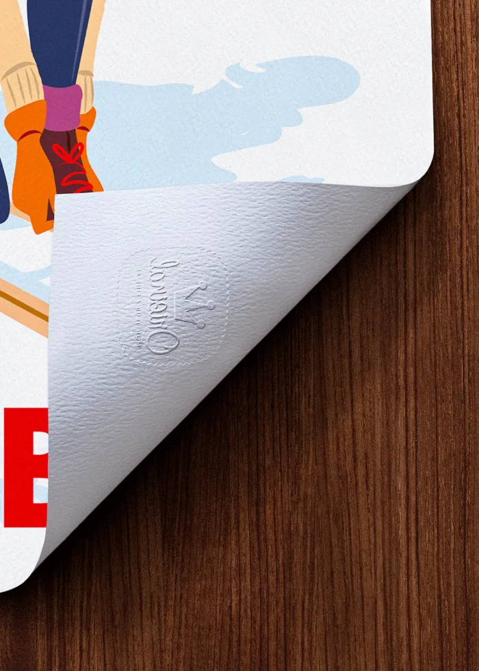 Tampon-491 Affiche Montagne Tampon Original Monsieur Z, Tirage d'art,