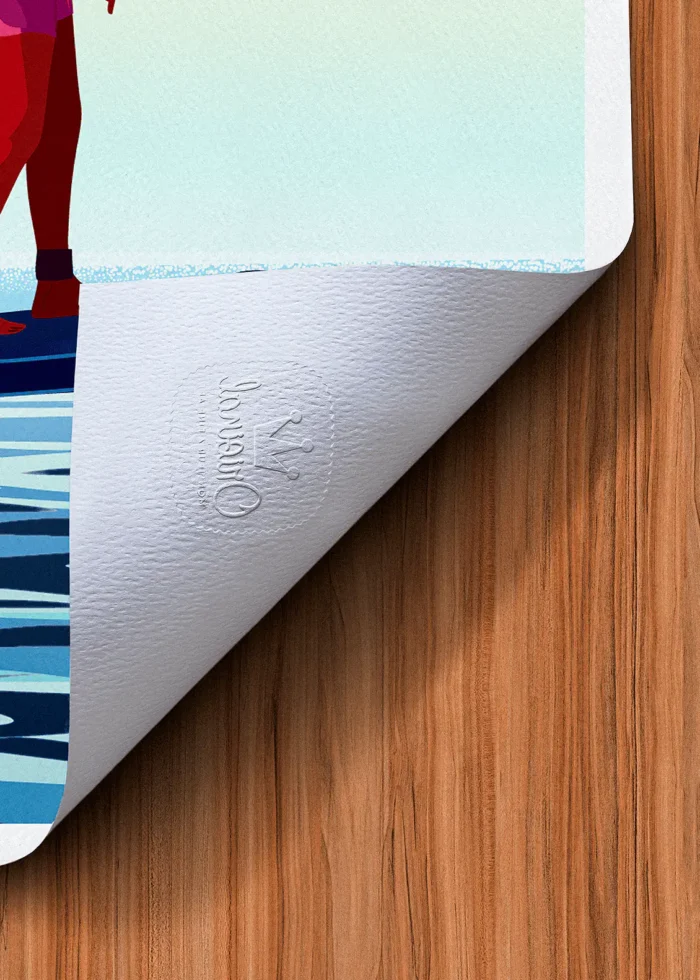 Tampon-495 Affiche Surf Tampon Original Monsieur Z, Tirage d'art,