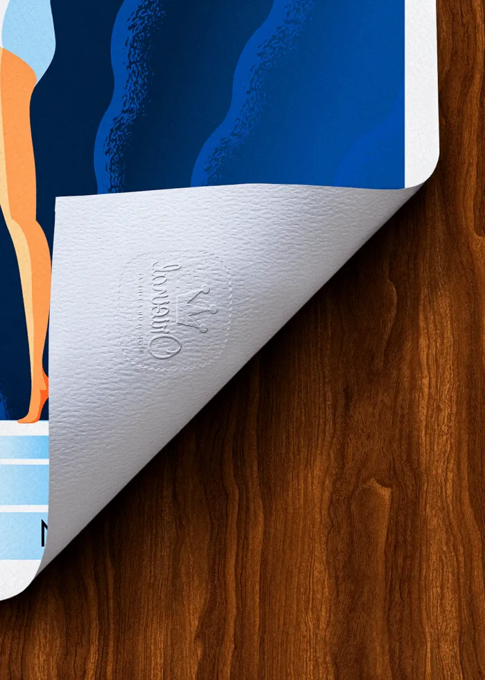 Tampon-497 Affiche Vichy Tampon Original Monsieur Z, Tirage d'art,