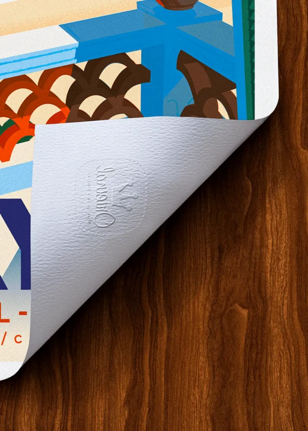 Tampon-506 Affiche Rayol Tampon Original Monsieur Z, Tirage d'art,