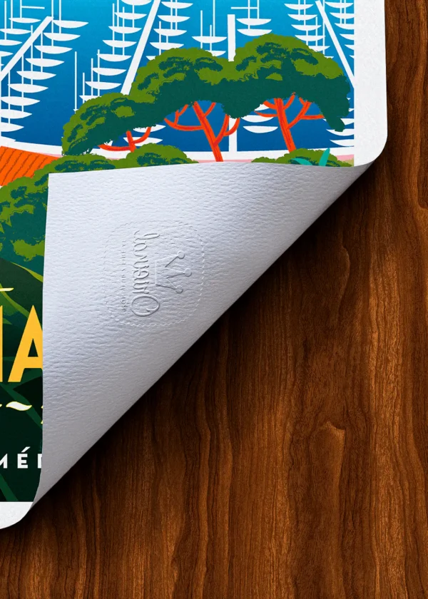 Tampon-511 Affiche Saint mandrier Tampon Original Monsieur Z, Tirage d'art,