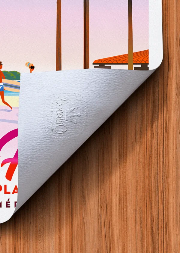 Tampon-512 Affiche Six fours Tampon Original Monsieur Z, Tirage d'art,