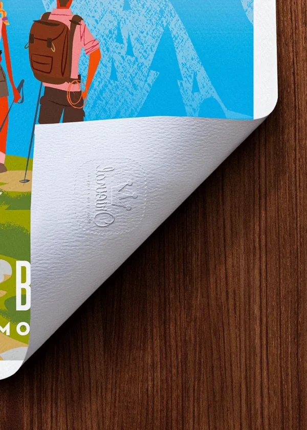 Tampon-517 Affiche Alpes Tampon Original Monsieur Z, Tirage d'art,