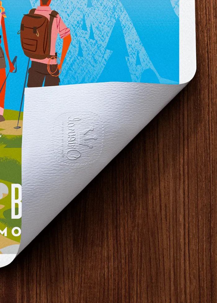 Tampon-517 Affiche Alpes Tampon Original Monsieur Z, Tirage d'art,