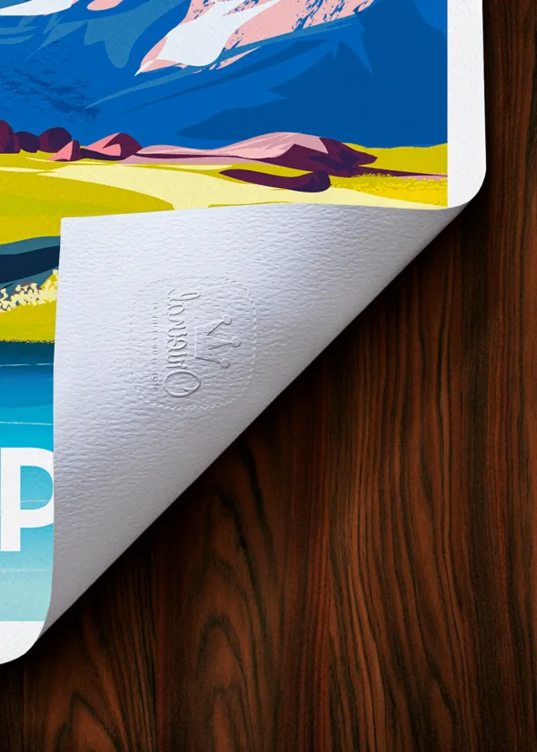 Tampon-518 Affiche Alpes Tampon Original Monsieur Z, Tirage d'art,