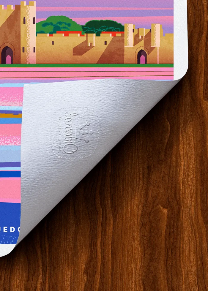 Tampon-531 Affiche Aigues mortes Tampon Original Monsieur Z, Tirage d'art,