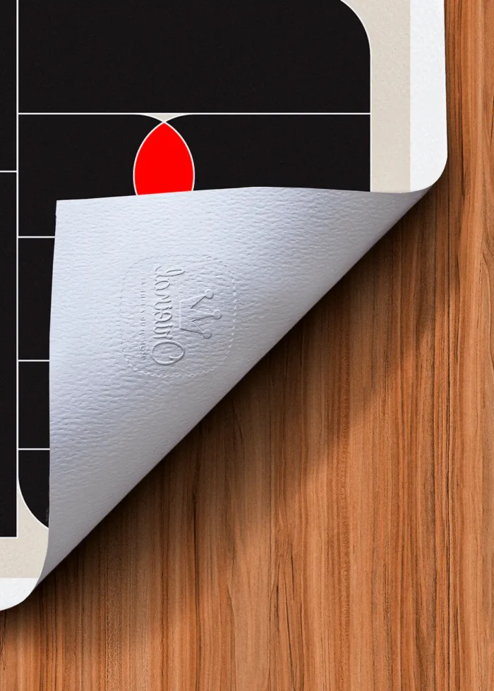 Tampon-536 Affiche abstrait Tampon Original Monsieur Z, Tirage d'art,