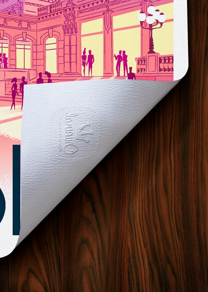 Tampon-541 Affiche Vichy Tampon Original Monsieur Z, Tirage d'art,