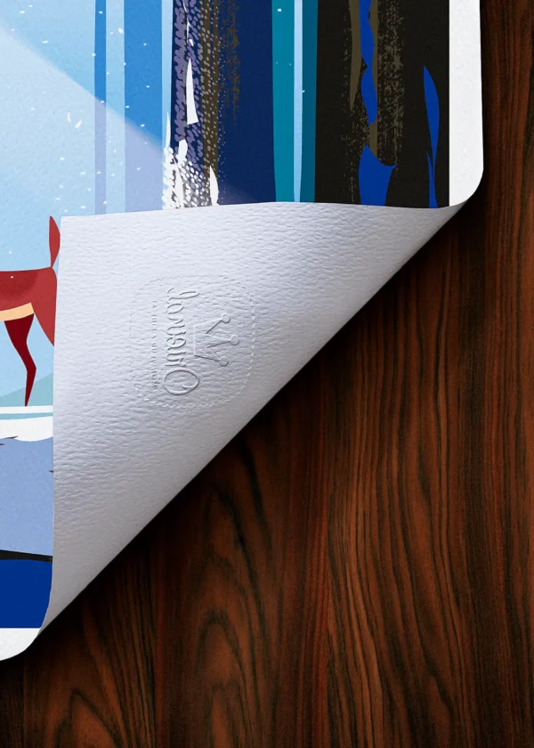 Tampon-542 Affiche Alpes Tampon Original Monsieur Z, Tirage d'art,